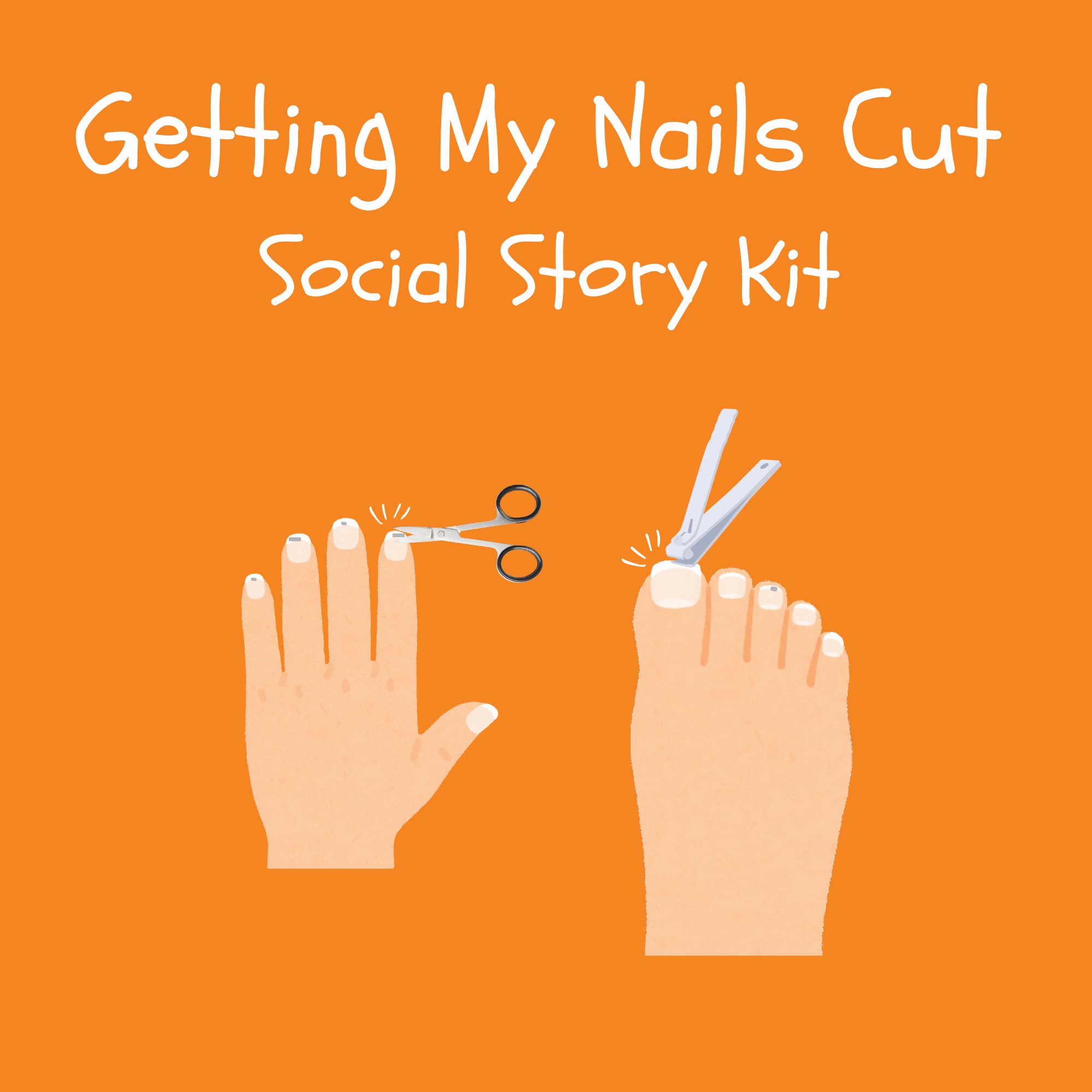 Getting My Nails Cut Social Story Kit kit cover