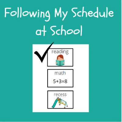 Following My Schedule at School kit cover