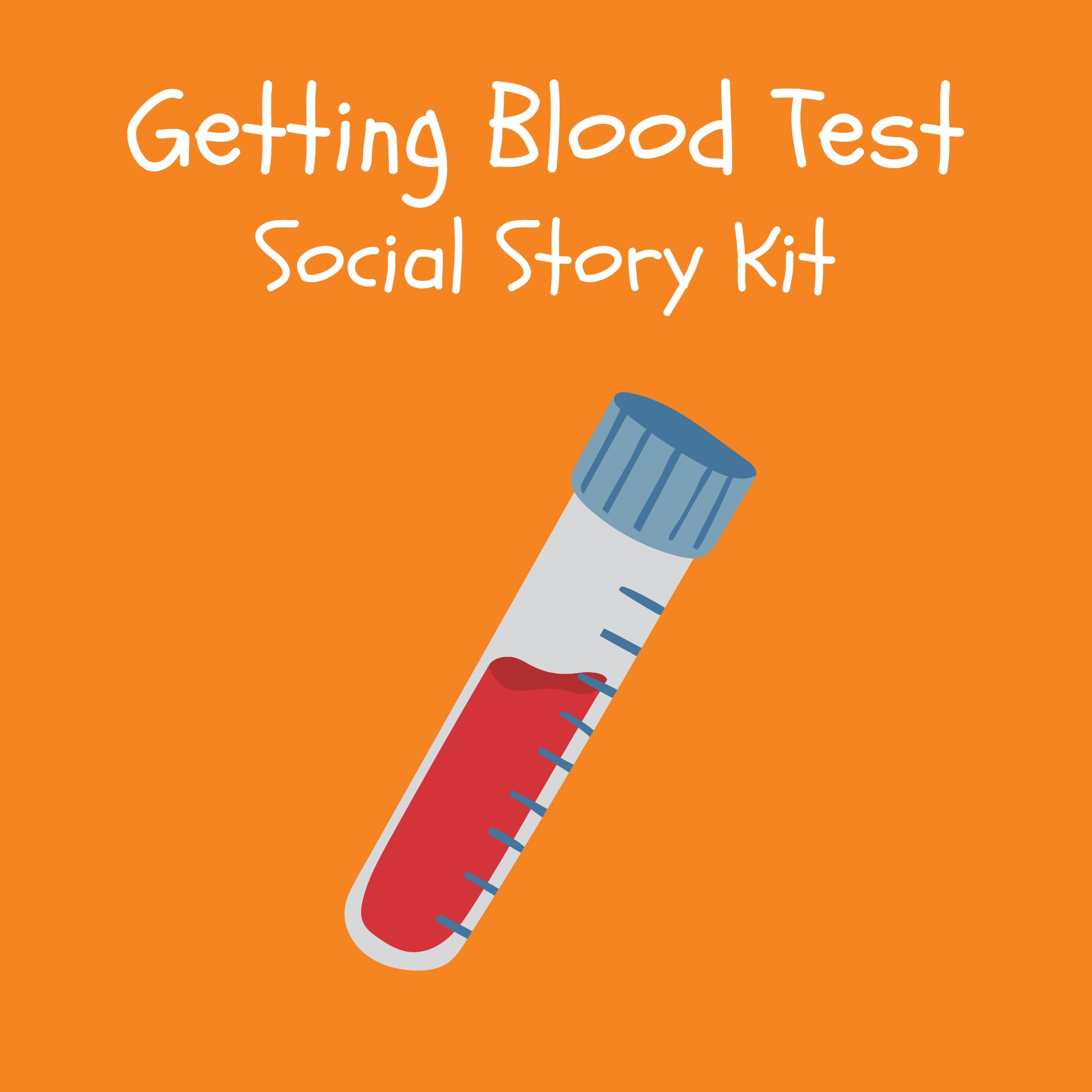 Getting My Blood Tested Social Story Kit kit cover