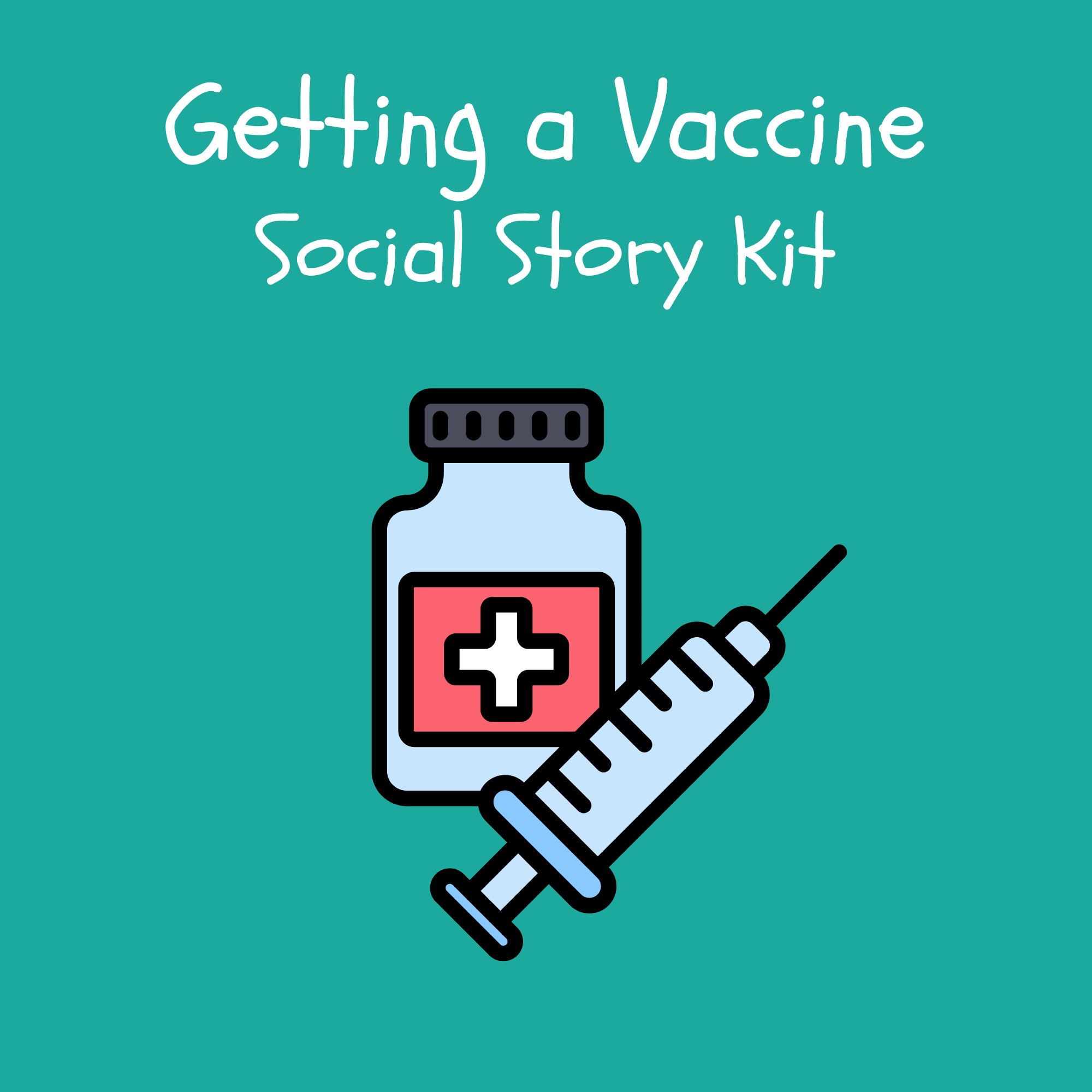 Getting a Vaccine Social Story Kit kit cover