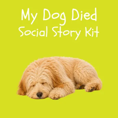 My Dog Died Social Story Kit kit cover