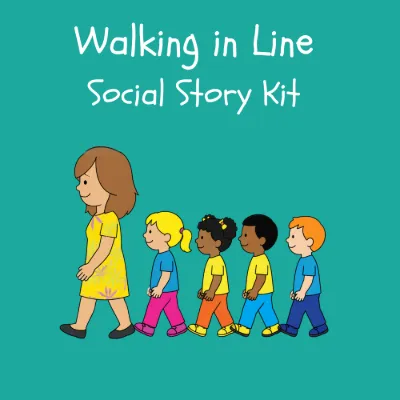 Walking in Line Social Story Kit kit cover